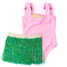 Shade Critters Girls' Hula One Piece with Fringe Skirt Set front view