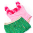 Shade Critters Girls' Hula One Piece with Fringe Skirt Set side view