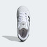 adidas Little Kids' Superstar II Cloud White Core Black front view