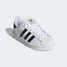 adidas Little Kids' Superstar II Cloud White Core Black angle view