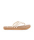 Sanuk Women's Yoga Sandy II Sandals Tan/White side view