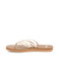 Sanuk Women's Yoga Sandy II Sandals Tan/White sole view