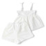 Shade Critters Girls' Crochet Short Set White back view
