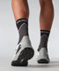 Salomon Men's Genesis Trail Running Shoes Black and Alloy three-quarter view