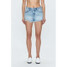 Pistola Women's Gigi Vintage Distressed Jean Shorts flat lay
