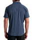 KUHL Men's Driftr Short Sleeve Shirt Pirate Blue front