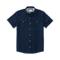 Poncho Outdoors Men's Short Sleeve Western Snapshirt in The Del Mar, front view