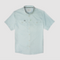 Poncho Outdoors Men's Short Sleeve Western Snapshirt in The Evergreen, front view