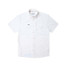 Poncho Outdoors Men's Short Sleeve Western Snapshirt in White, front view