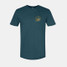 Poncho Outdoors Men's Armadillo Under the Stars Tee in Teal front view