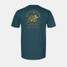 Poncho Outdoors Men's Armadillo Under the Stars Tee in Teal detail view