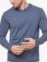 Fair Harbor Men's Seabreeze Hoodie Navy Blazer back view