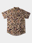 Duck Camp Men's Lightweight Hunting Shirt Wetland Camo back view