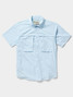Duck Camp Men's Lightweight Fishing Shirt Ice Water Blue side view