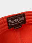 Duck Camp Crawfish Snapback Hat Red side view