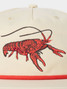 Duck Camp Crawfish Snapback Hat Ivory White back view