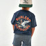 Burlebo Boys' Old School Duck Hunt Tee in Heather Navy Burlebo Boys' Old School Duck Hunt Tee in Heather Navy