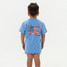 The Burlebo Boys' Burlebo Patch Flag Tee in Periwinkle Blue The Burlebo Boys' Burlebo Patch Flag Tee in Periwinkle Blue
