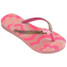 The Havaianas Kids' Slim Glitter II in Blossom and Pink Flux