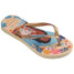 The Havaianas Kids' Slim Princess Sandal in Beige Straw