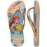 The Havaianas Kids' Slim Princess Sandal in Beige Straw