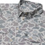 Burlebo Men's Performance Western Snapshirt in Deer Camo side angle