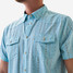 Burlebo Men's Performance Western Snapshirt in Blue Jean worn front
