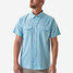 Burlebo Men's Performance Western Snapshirt in Blue Jean worn side
