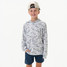 Burlebo Toddlers' Performance Hoodie in White Camo front view