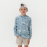 Burlebo Toddlers' Performance Hoodie in Seaside Camo lifestyle view