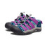 Keen Big Kids' Newport Boundless Sandals Legion Blue and Willowherb front view