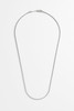 Bartlett London Men's Thin Box Chain Necklace in Rhodium Plated Bartlett London Men's Thin Box Chain Necklace in Rhodium Plated