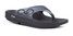Oofos Men's OOriginal Sport Sandals Graphite and Black full view