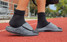 The Oofos Men's OOahh Sport Flex Sandals in Slate Grey