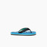 Reef Kids' Ahi Flip Flops in Blue and Black Swell Checker, side view
