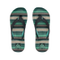 The Reef Kids' Ahi Flip Flops in the Blanket/Stripe colorway