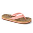 Reef Kids' Ahi Flip Flops in Leopard/Canyon Sunset, front view