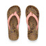 The Reef Kids' Ahi Flip Flops in the Leopard/Canyon Sunset colorway