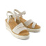 TOMS Women's Darya Wedge Sandal in Natural Yarn Dye front view