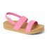 Reef Girls' Water Vista Sandals Pink Cosmos/Tan side view