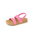 Reef Girls' Water Vista Sandals Pink Cosmos/Tan front view
