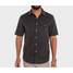 Criquet Men's Corduroy Pearl Snap Short Sleeve Shirt Iron Horse back view