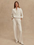 Varley Women's Wide Leg Pants in Ivory Marl lifestyle