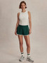 Varley women's Arlington Run Shorts in Forest Green