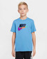 The Nike Kids' Brandmark 3 Futura Tee in Blue Beyond The Nike Kids' Brandmark 3 Futura Tee in Blue Beyond