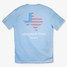 Vineyard Vines Men's Texas Icon Tee in Jake Blue back view