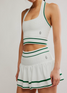 FP Movement Women's Advantage Set Heritage Green/White combo detail