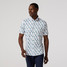 Mizzen+Main Halyard Short Sleeve Dress Shirt White Floral Collage front view