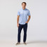 The Mizzen Main Men's Halyard Short Sleeve Dress Shirt in Coastal Fjord Palm Print