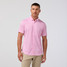 The Mizzen Main Men's Halyard Short Sleeve Dress Shirt in Pink Salt Tossed Triangle
